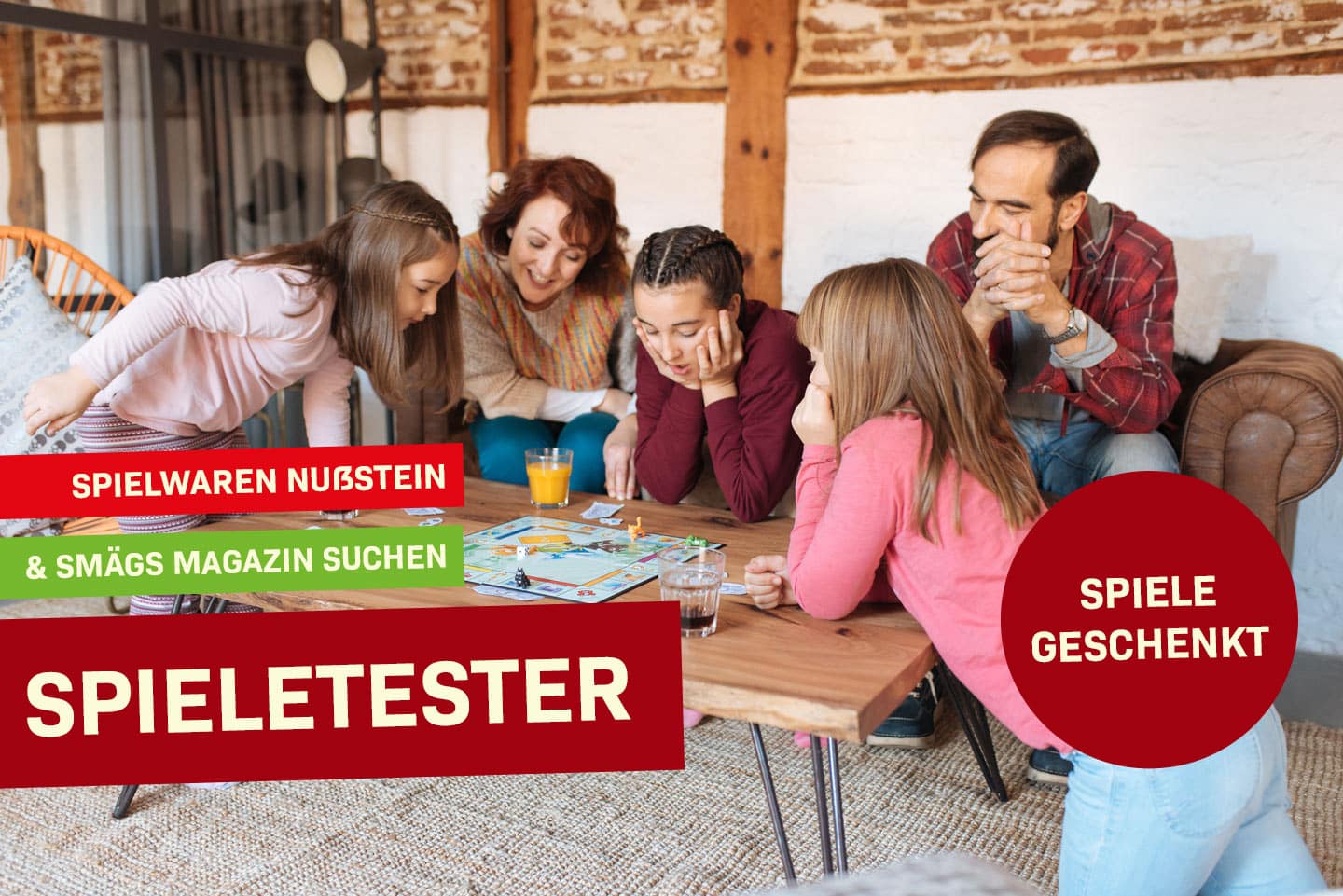 Familie Spiel Spieltester Allesdrin SMÄGS